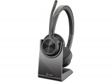 Poly Plantronics Voyager 4320 USB-C Bluetooth Headset +BT700 dongle +Charging Stand Black 77Z31AA