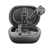 Poly Plantronics Voyager Free 60+ UC Touchscreen Charge Case USB-C Bluetooth Headset Carbon Black 216065-02