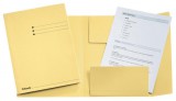 Pólyás dosszié, prespán, A4, ESSELTE, sárga, (E1033306)