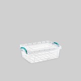 Polytime Műanyag lapos tároló doboz tetővel 2 L E-491