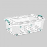 Polytime Műanyag tároló doboz tetővel,kerekekkel 50 L E-512