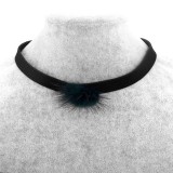 Pom-pom Choker zöld