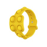 Pop It Stresszoldó játék szilikon karkötő Citromsárga