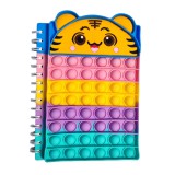 Pop it tigris A5-ös napló, spirálos jegyzetfüzet