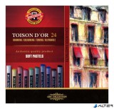 Porpasztell-kréta, puha, KOH-I-NOOR "Toison 8514/24", 24 különböző szín