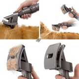 Porszívóhoz csatlakoztatható kisállat szőrápoló kefe tartozék