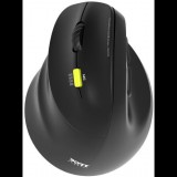 PORT Connect Ergo Shape Vezeték Nélküli Egér Fekete Balkezes (910008)