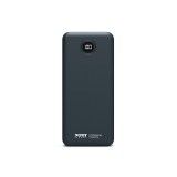 Port Designs 10000mAh Powerbank with Built-in USB-C Cables LCD Display Black 907006