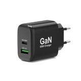 Port Designs 902104EU mobiltelefon töltő Univerzális Fekete Váltakozó áram Gyorstöltés Beltéri