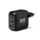 Port Designs GaN2 PD 100W Wall Charger with 2M USB-C cable Black 902100PEU