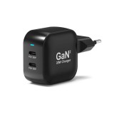 Port Designs GaN2 PD 35W Wall Charger with 2M USB-C cable Black 902035PEU