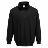 Portwest B309 Sorrento zippzáras pulóver fekete színben