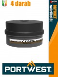 Portwest BAYONET A2P3 gáz szűrő betét 6 darabos szett - egyéni védőeszköz