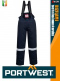 Portwest BIZFLAME PLUS NAVY technikai multinorm bélelt kantáros nadrág - munkaruha