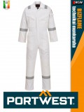 Portwest BIZFLAME PLUS WHITE technikai multinorm 350 g/m2 overál - munkaruha