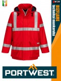 Portwest BIZFLAME RED technikai antisztatikus és saválló bélelt kabát - munkaruha