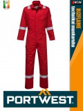 Portwest BIZFLAME ULTRA RED technikai multinorm kantáros nadrág - munkaruha