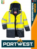 Portwest BIZFLAME YELLOW technikai antisztatikus és saválló vízálló kabát - munkaruha