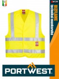 Portwest BIZFLAME YELLOW technikai lángálló láthatósági mellény - munkaruha