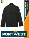 Portwest BIZWELD BLACK technikai hegesztő és lángálló kabát - munkaruha