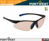 Portwest BLUE LIGHT STOP BROWN kékfény blokkoló munkavédelmi védőszemüveg - egyéni védőeszköz