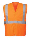 Portwest C472 - Jól láthatósági egy csíkos mellény - narancs