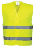 Portwest C474 - Jól láthatósági két csíkos mellény - sárga