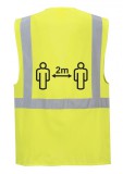Portwest CV76 - Távolságtartásra figyelmeztető vezetői mellény 2 m