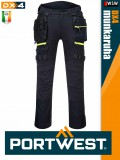 Portwest DX4 BLACK prémium derekas munkanadrág - munkaruha