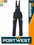 Portwest DX4 BLACK prémium kantáros munkanadrág - munkaruha
