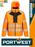 Portwest DX4 ORANGEHV 4IN1 prémium bélelt munkakabát - munkaruha