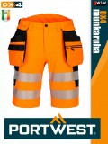 Portwest DX4 ORANGEHV prémium rövidmunkanadrág - munkaruha
