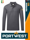 Portwest ESD GREY antisztatikus hosszúujjú galléros póló - munkaruha