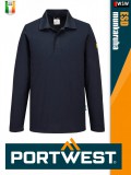 Portwest ESD NAVY antisztatikus hosszúujjú galléros póló - munkaruha
