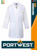 Portwest ESD WHITE antisztatikus hosszúujjú köpeny - munkaruha