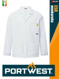 Portwest ESD WHITE antisztatikus hosszúujjú laborkabát - munkaruha