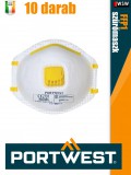 Portwest FFP1 prémium légzésvédő maszk 10 db/doboz - egyéni védőeszköz