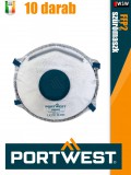 Portwest FFP2 DOLOMITE prémium légzésvédő maszk 10 db/doboz - egyéni védőeszköz