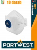 Portwest FFP2 DOLOMITE prémium légzésvédő maszk 10 db/doboz - egyéni védőeszköz