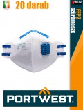 Portwest FFP2 prémium légzésvédő maszk 20 db/doboz - egyéni védőeszköz