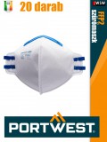 Portwest FFP2 prémium légzésvédő maszk 20 db/doboz - egyéni védőeszköz