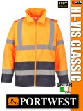 Portwest HI-VIS CLASSIC jólláthatósági esőkabát - munkaruha