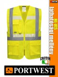 Portwest HI-VIS foszforeszkáló jólláthatósági vezetői mellény - munkaruha