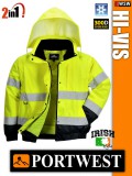 Portwest HI-VIS jólláthatósági bélelt kabát - 2in1