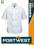 Portwest HORECA WHITE RACHEL női rövidujjú séfkabát - munkaruha