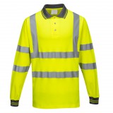 Portwest Hosszú ujjú Cotton Comfort pólóing sárga XXL
