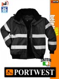 Portwest IONA BLACK bomber bélelt télikabát - 3in1