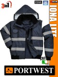 Portwest IONA NAVY bomber bélelt télikabát - 3in1