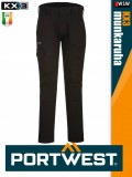 Portwest KX3 BLACK prémium slimfit deréknadrág - munkaruha