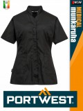 Portwest MEDICAL BLACK PREMIER női tunika köpeny - munkaruha